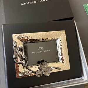 Michael Aram Silver and Black Botanical Frame